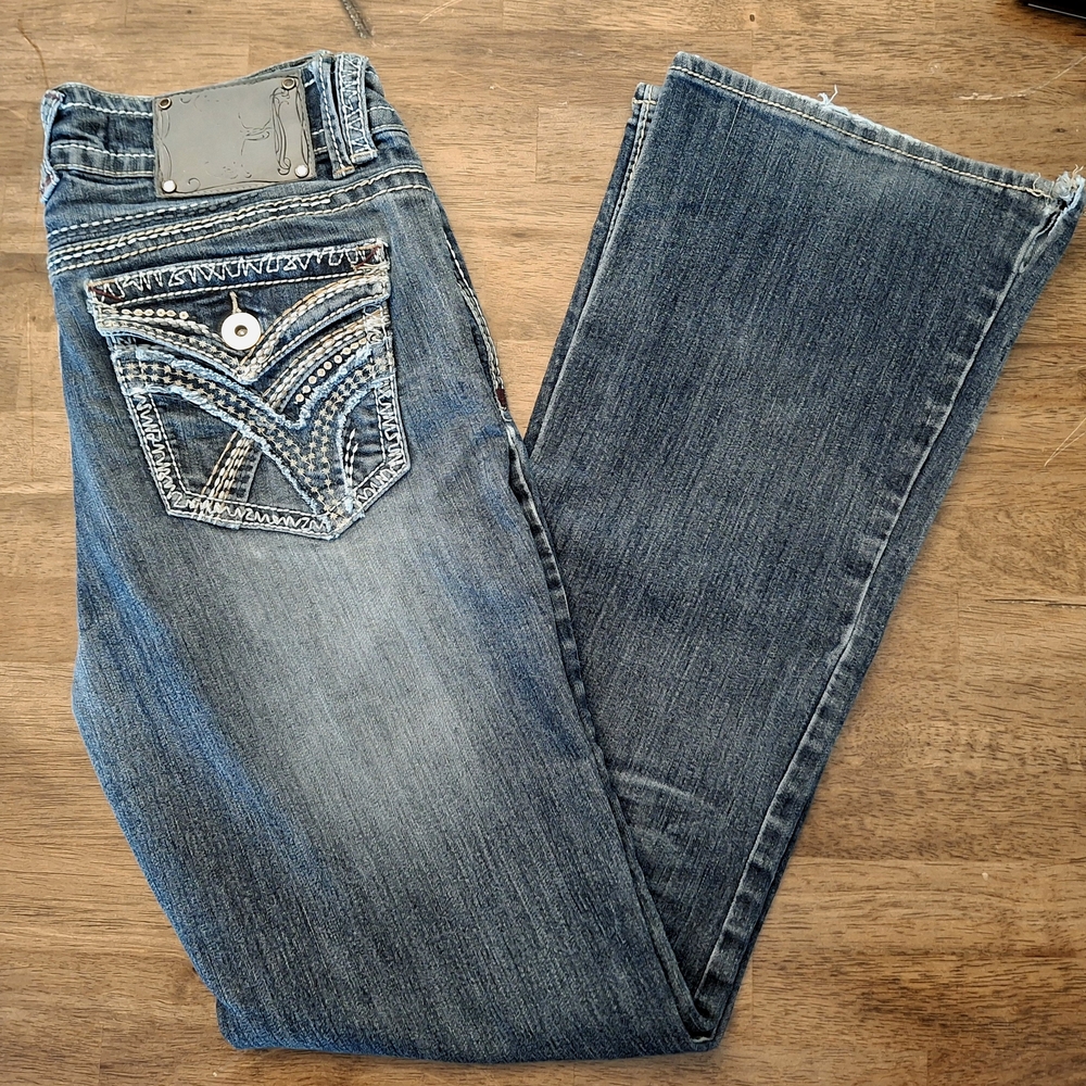 Hydraulic Size 7/8 Blue Boot Cut Jeans 29X32